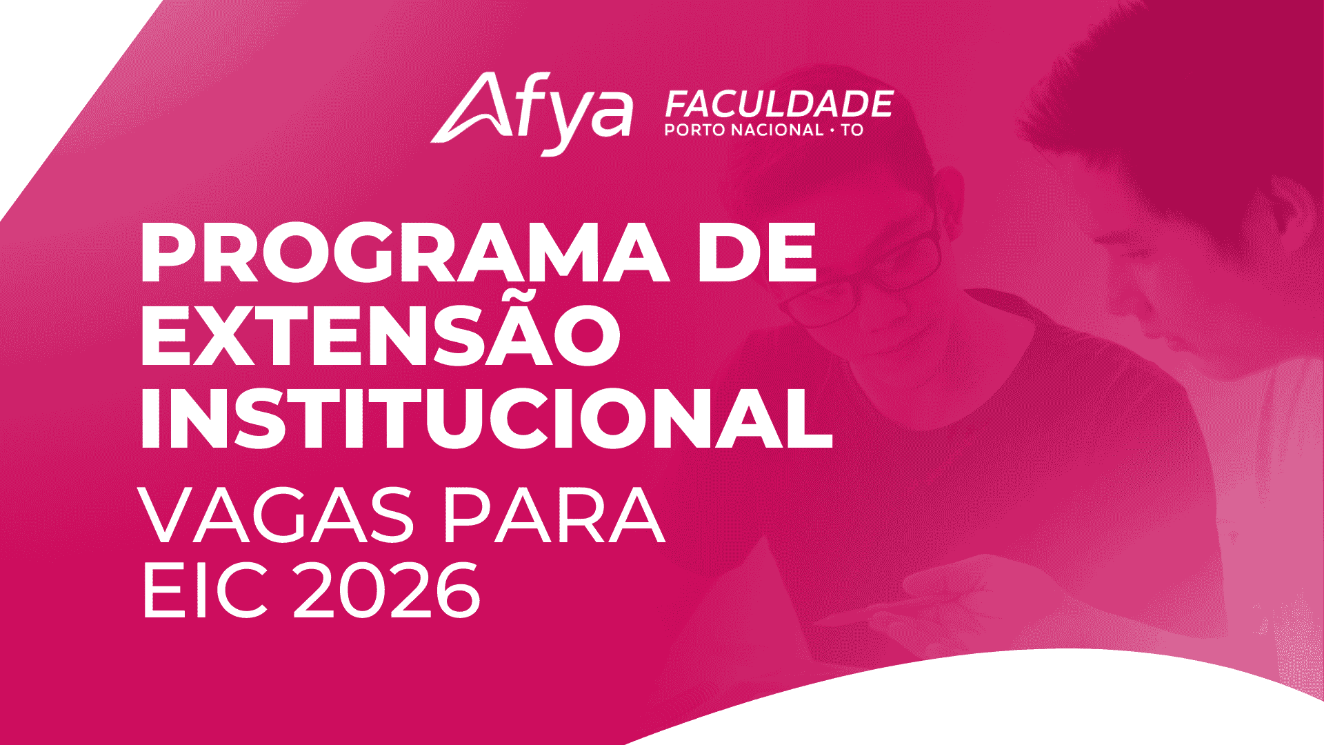 Programa de extensão institucional - Vagas para EIC 2026