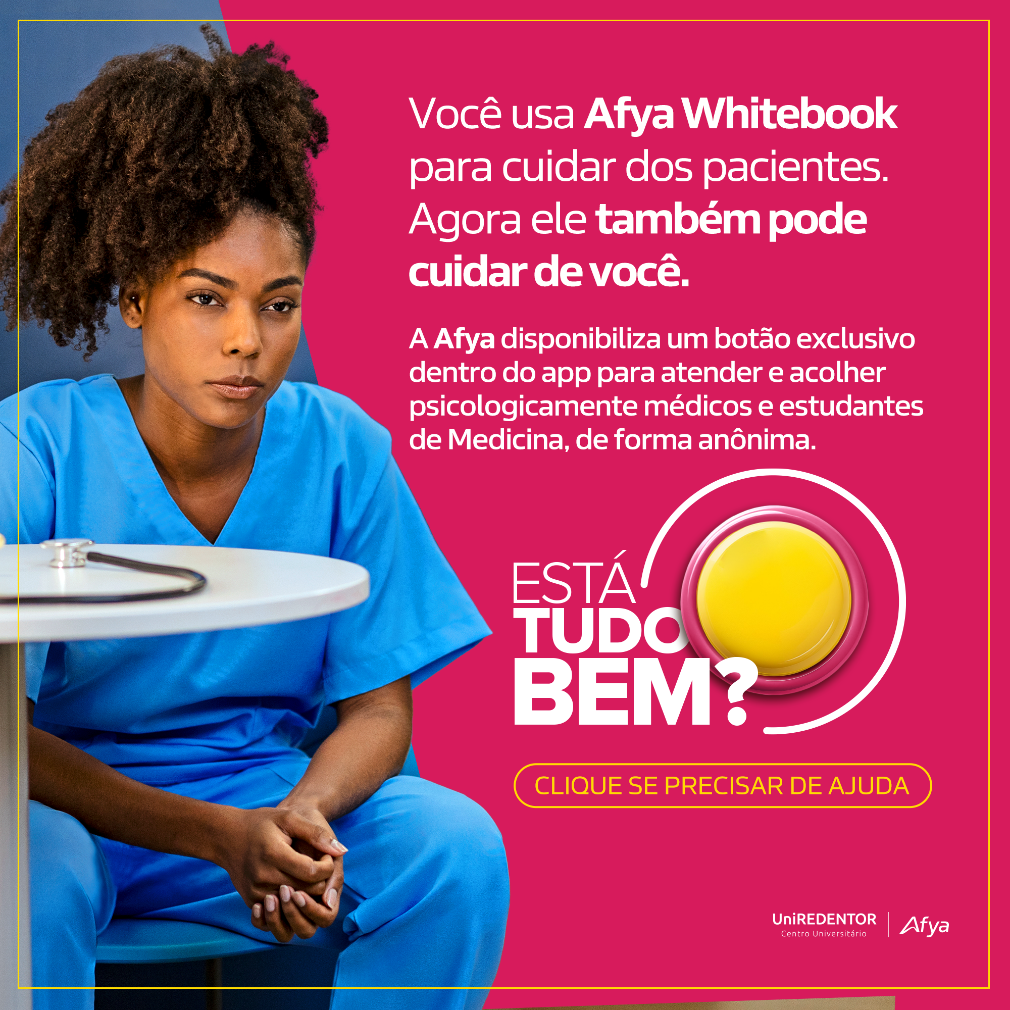 Afya Whitebook lança ferramenta de acolhimento psicológico para médicos e estudantes de Medicina