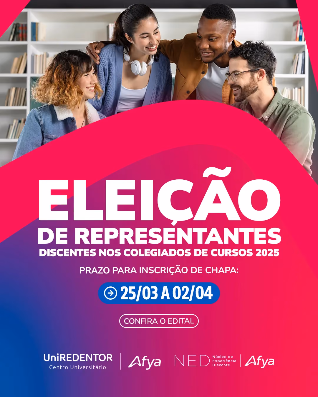 Eleição de representantes discentes nos colegiados de curso 2025