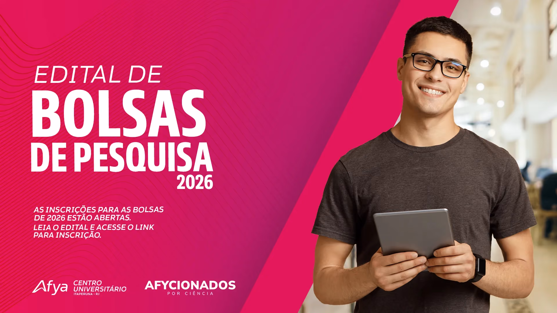 Edital Afycionados por ciência edição 2026