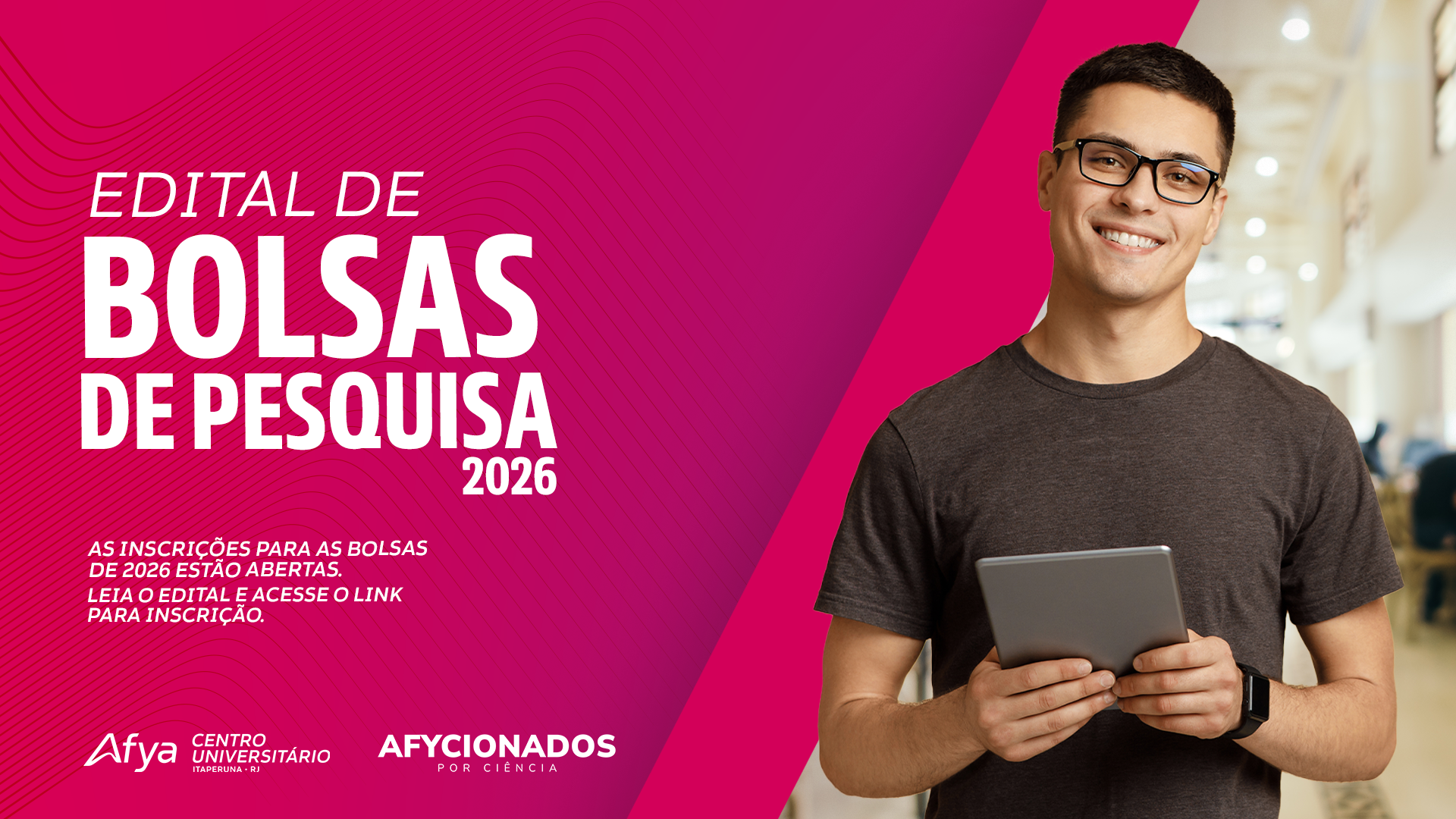 Edital Afycionados por ciência edição 2026