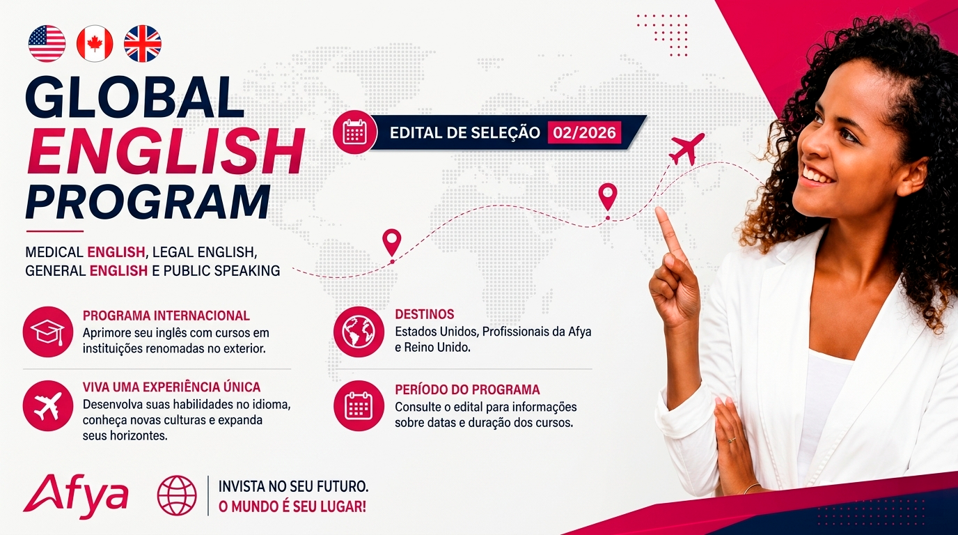 Editais de Intercâmbio Internacional Afya 2026.2