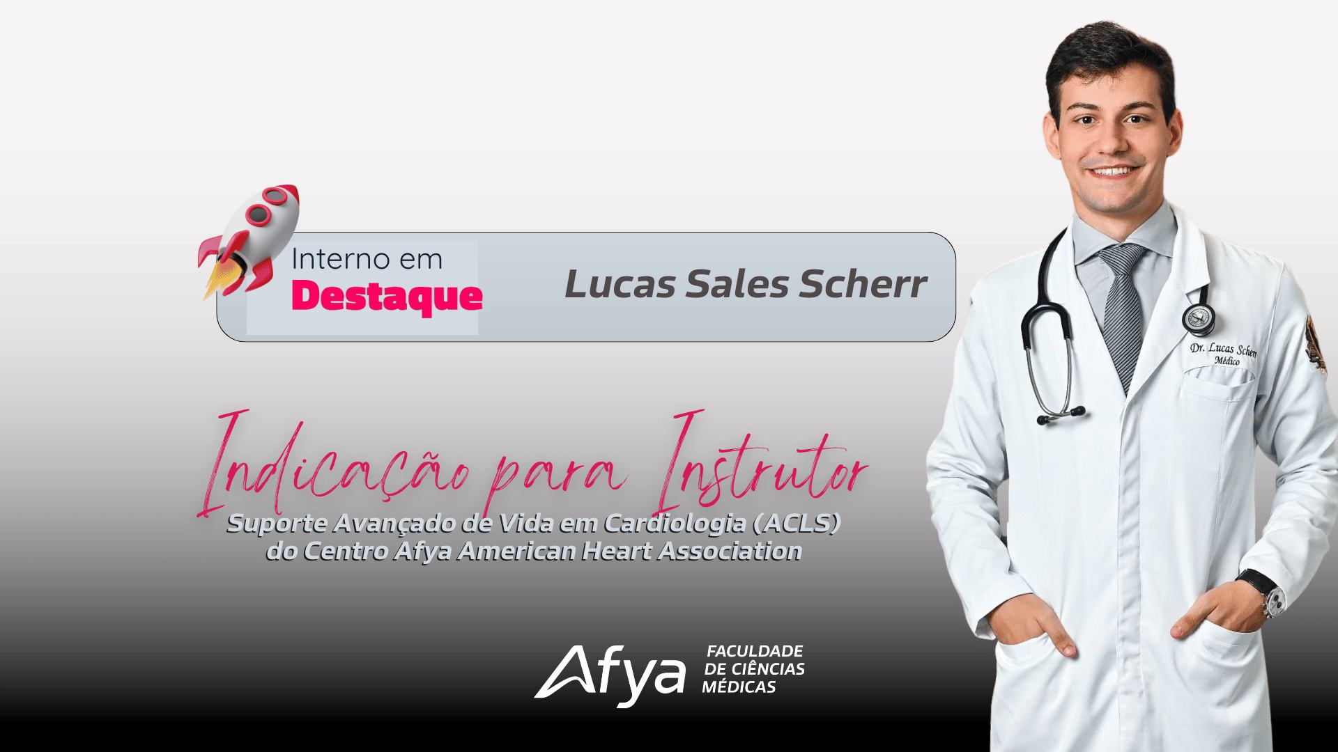Acadêmico de Medicina da Afya Palmas é Indicado como Instrutor de Suporte Avançado de Vida em Cardiologia pela American Heart Association