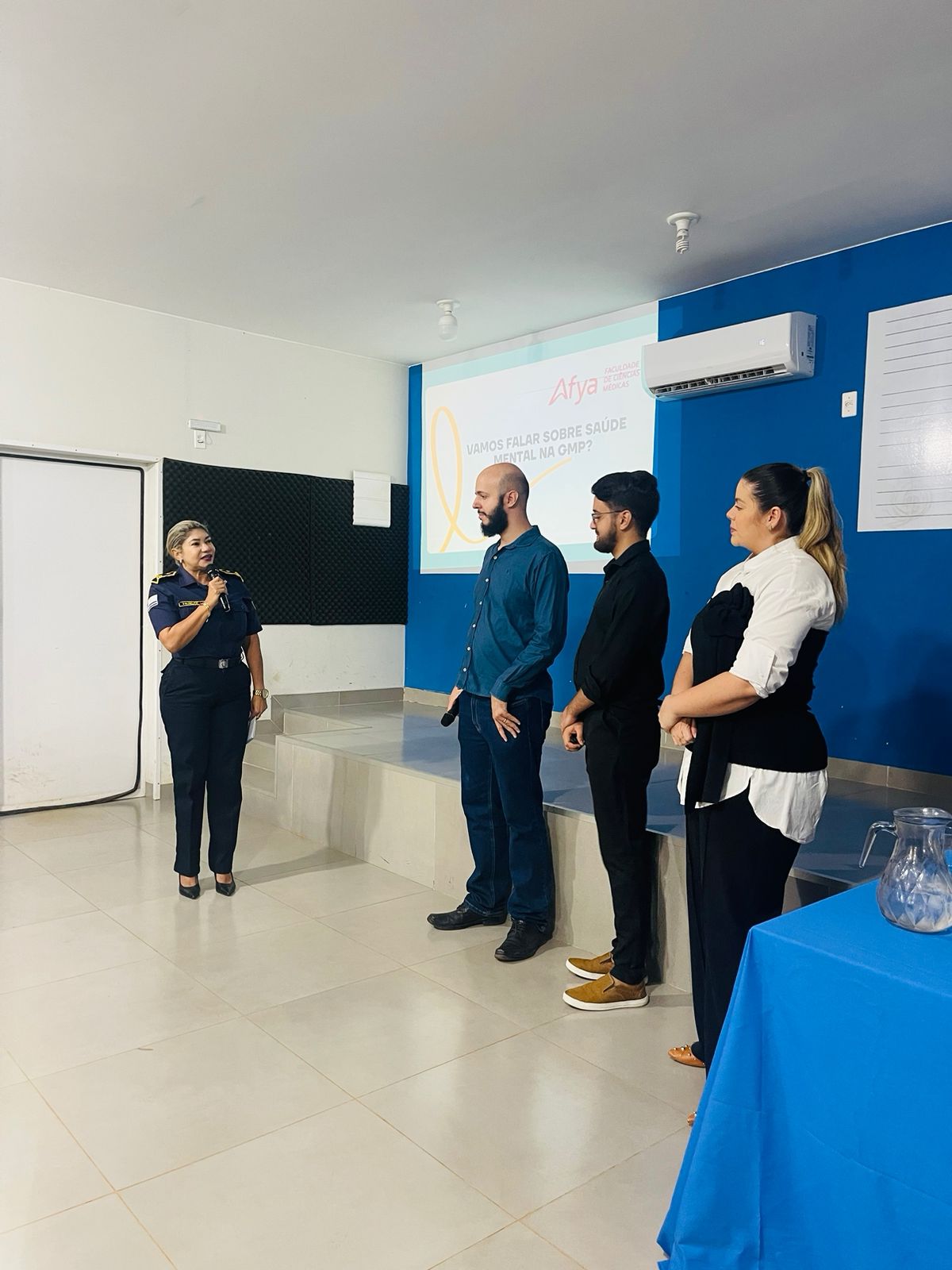 Acadêmicos de Medicina participam de evento na Guarda Metropolitana e apresentam pesquisa inédita sobre Transtornos Mentais