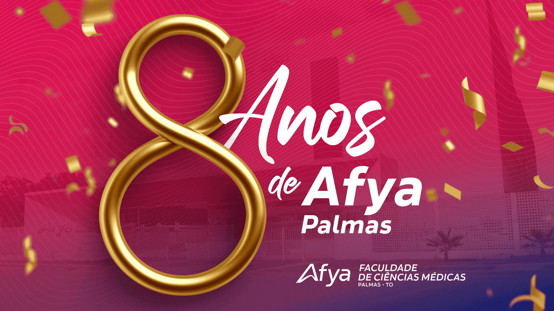 Afya Palmas celebra 8 anos de história, conquistas e impacto em Palmas e no Tocantins