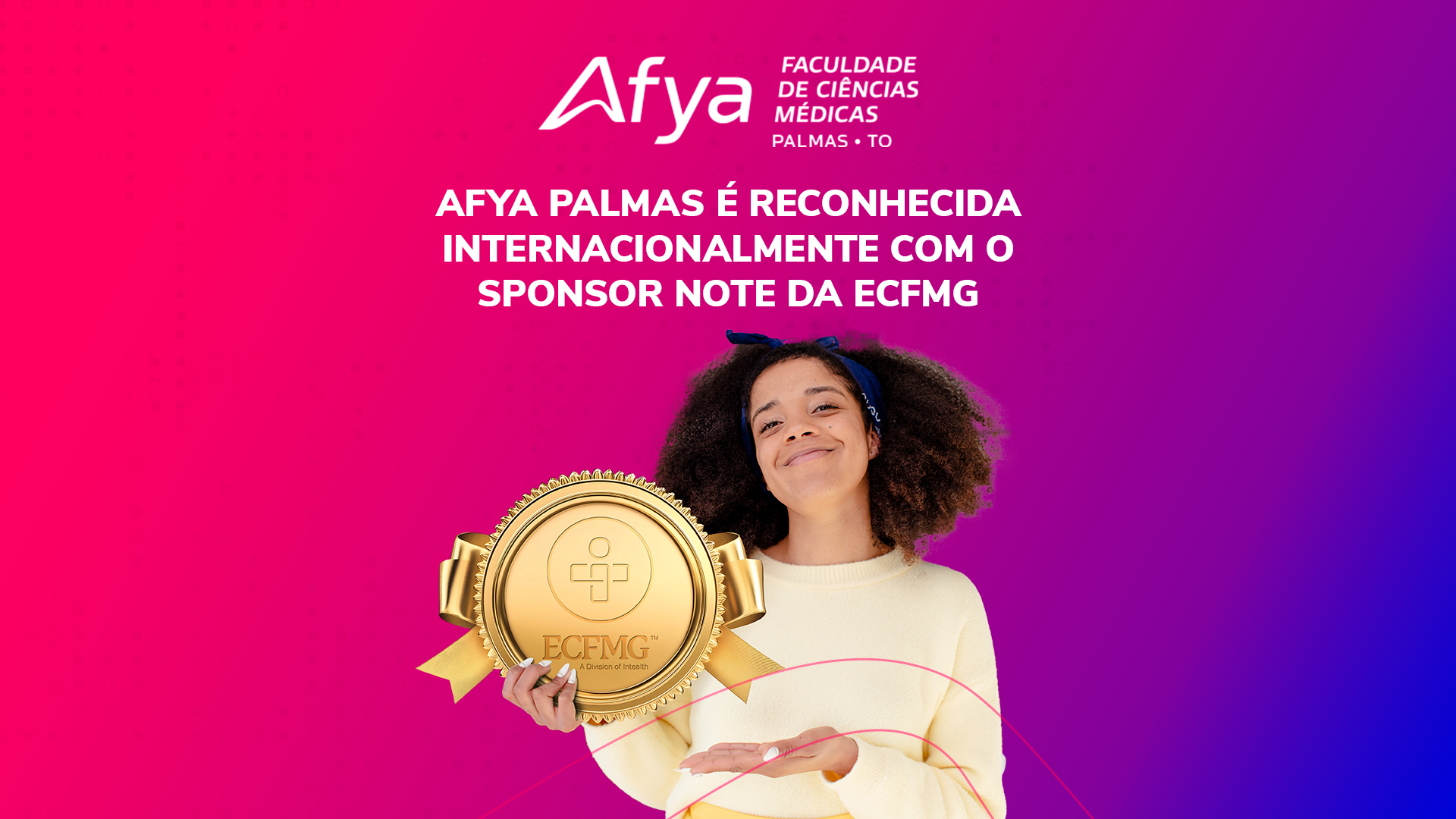 Afya Palmas é reconhecida internacionalmente com o Sponsor Note da ECFMG