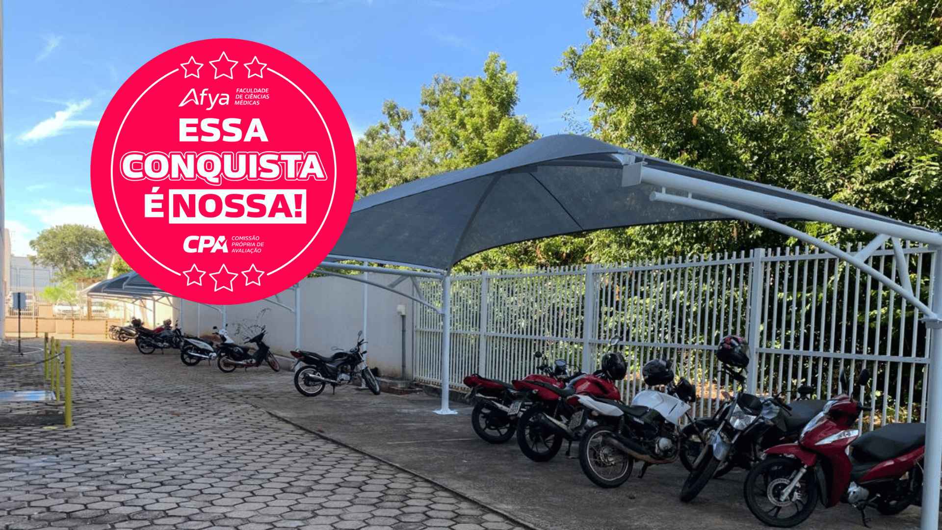 Nova Cobertura para o Estacionamento de Motos