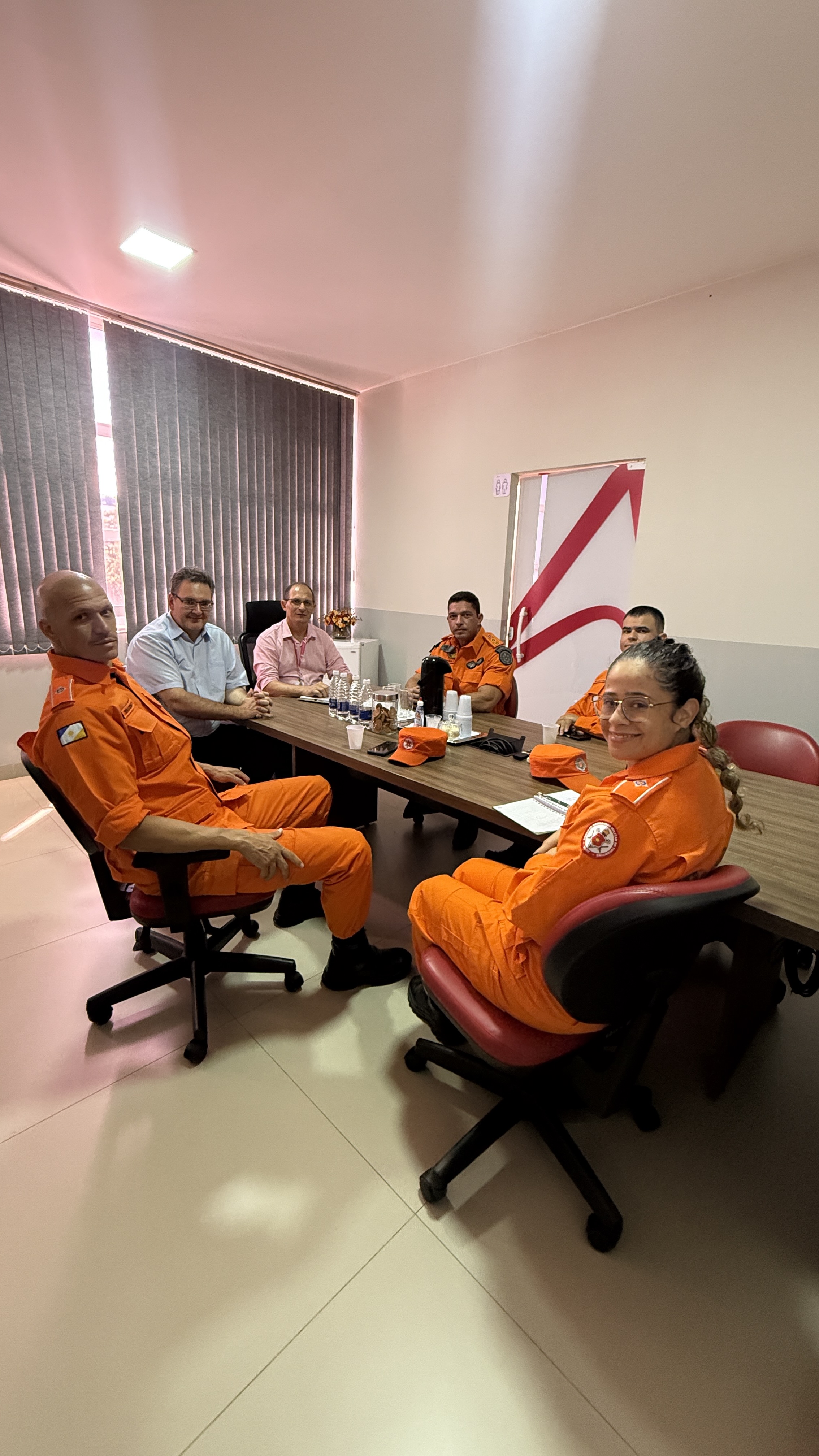 O Diretor Geral e o Coordenador do Internato da Afya Palmas estiveram reunidos com o Comando Geral do Corpo de Bombeiros Militar do Tocantins.
