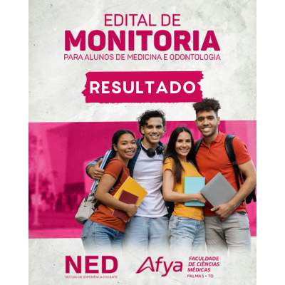 Resultado Final Do Programa Institucional De Monitoria Administrativa e dos Curso de Medicina e Odontologia