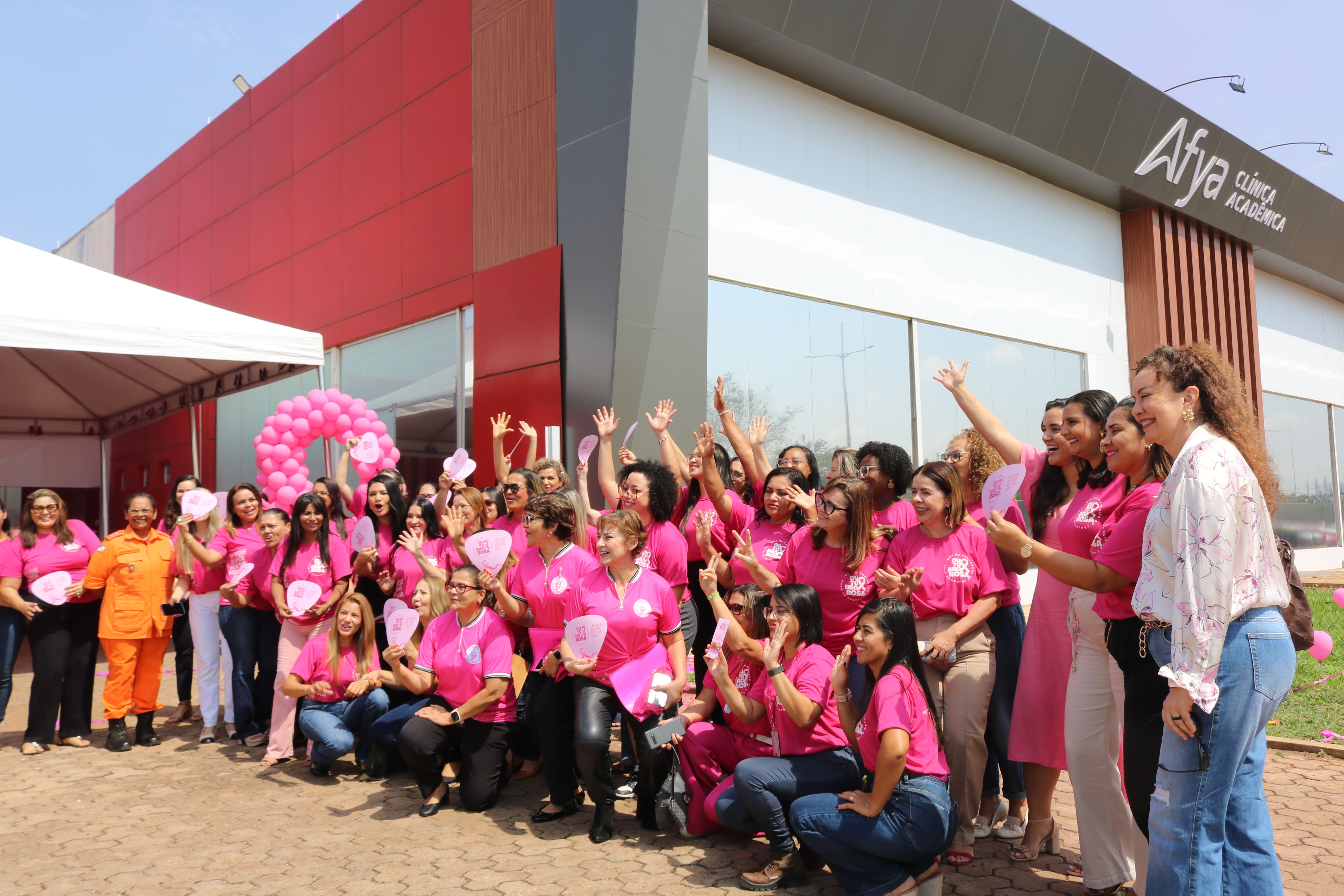 Secretaria de Estado da Mulher em parceria com a Afya Palmas realiza abertura da Campanha Outubro Rosa com ações de conscientização