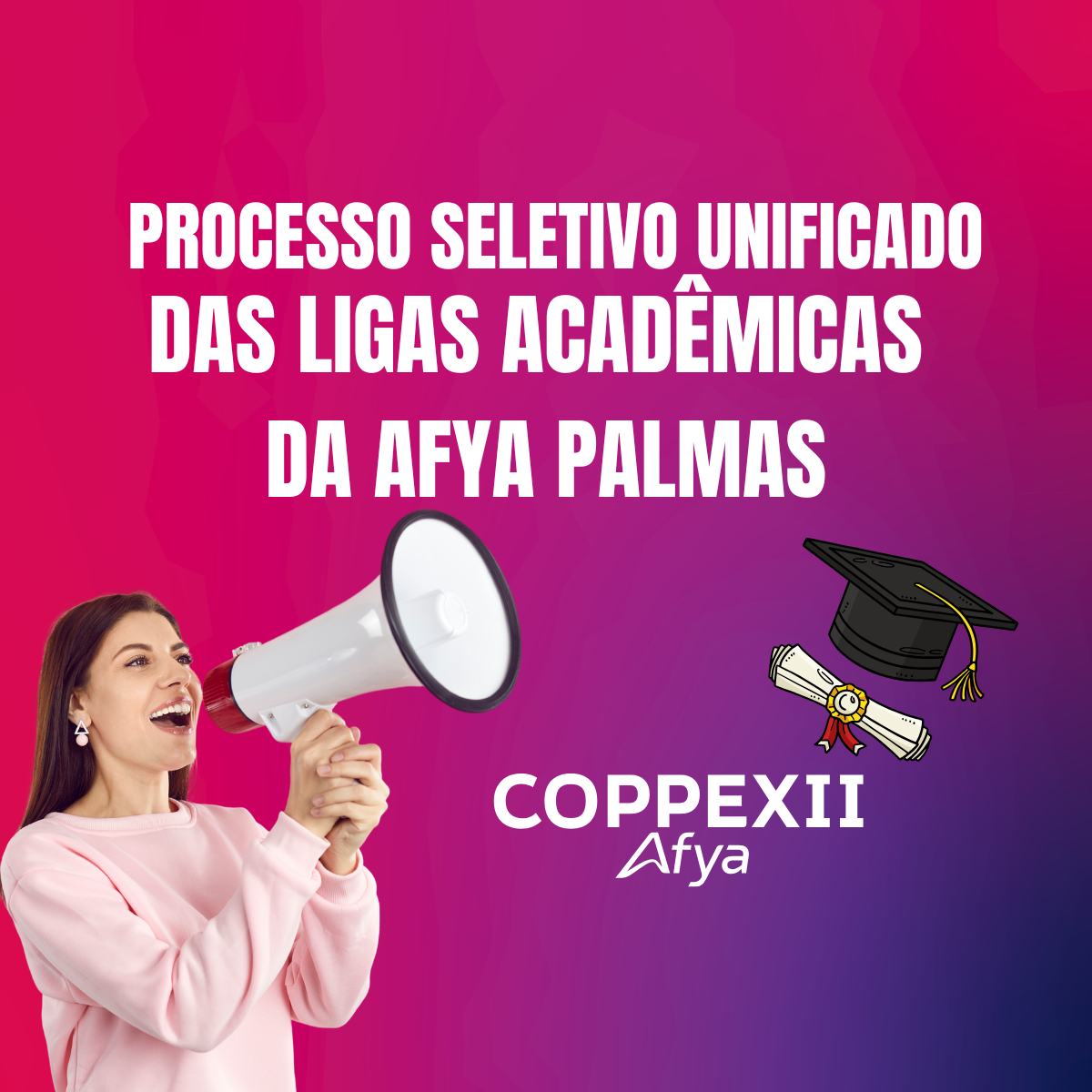 Afya Palmas abrem Processo Seletivo Unificado das Ligas Acadêmicas 2026.1