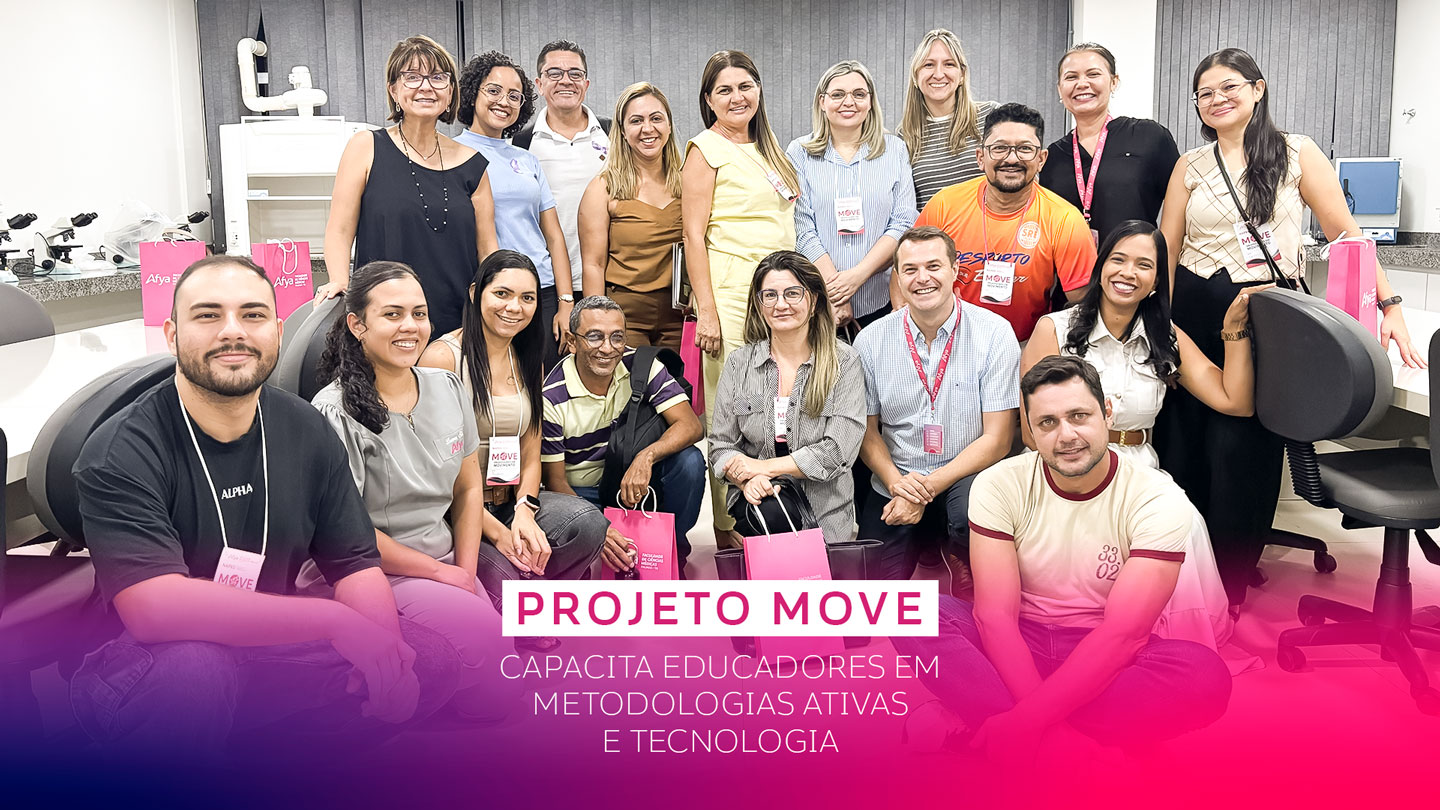 Projeto MOVE reúne educadores na Afya Palmas para formação em metodologias ativas e tecnologia