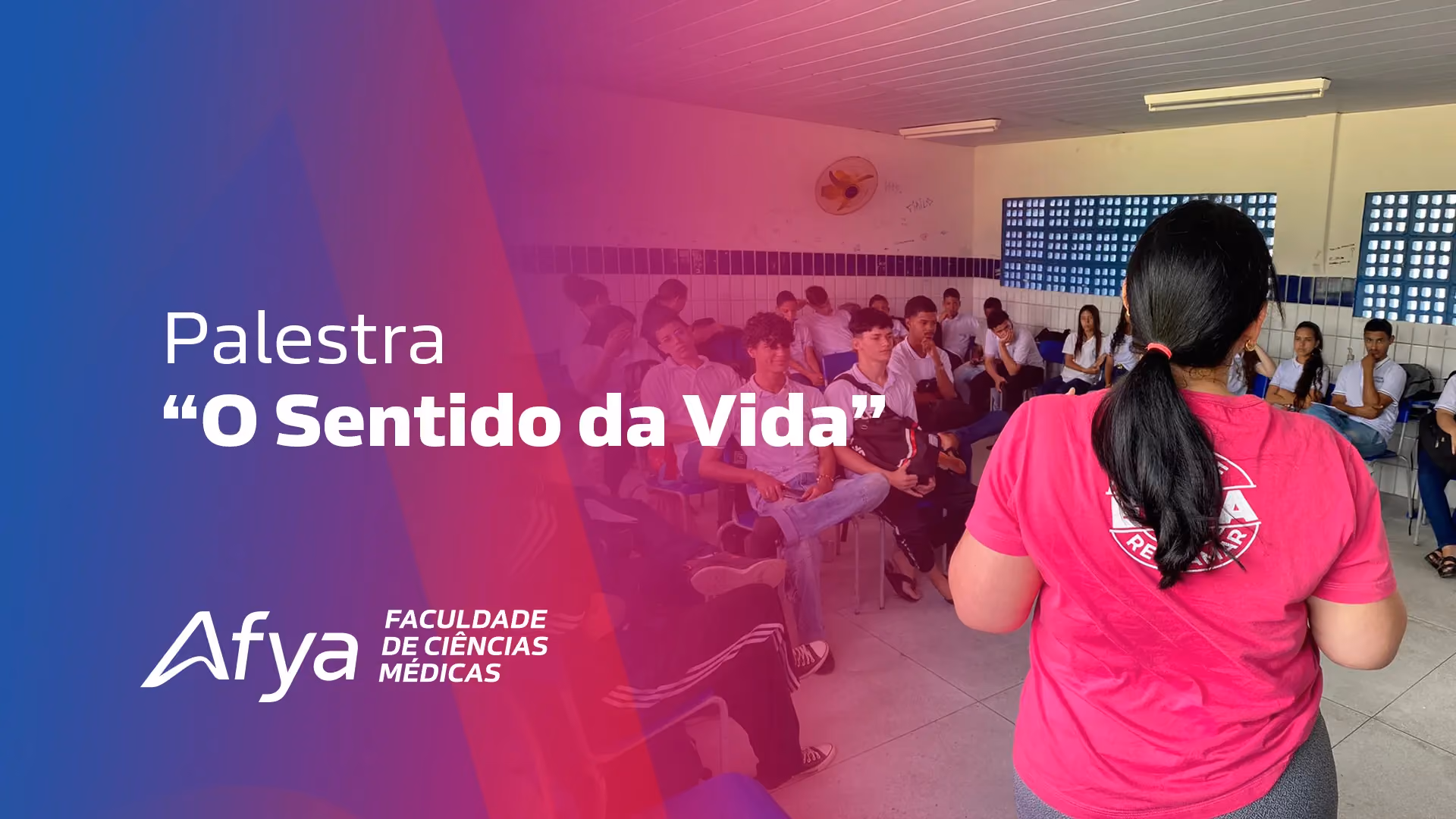 Afya Paraíba leva reflexão sobre ‘o sentido da vida’ para escola pública da cidade de Cabedelo
