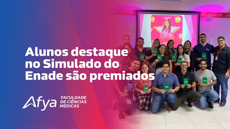 Afya Paraíba premia alunos destaque em simulado do ENADE
