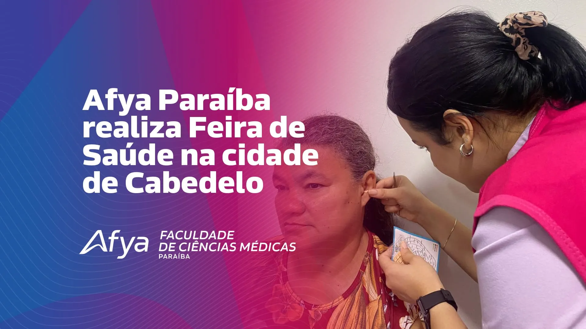 Afya Paraíba promove feira de saúde em Cabedelo e fortalece ações de cuidado e educação em saúde