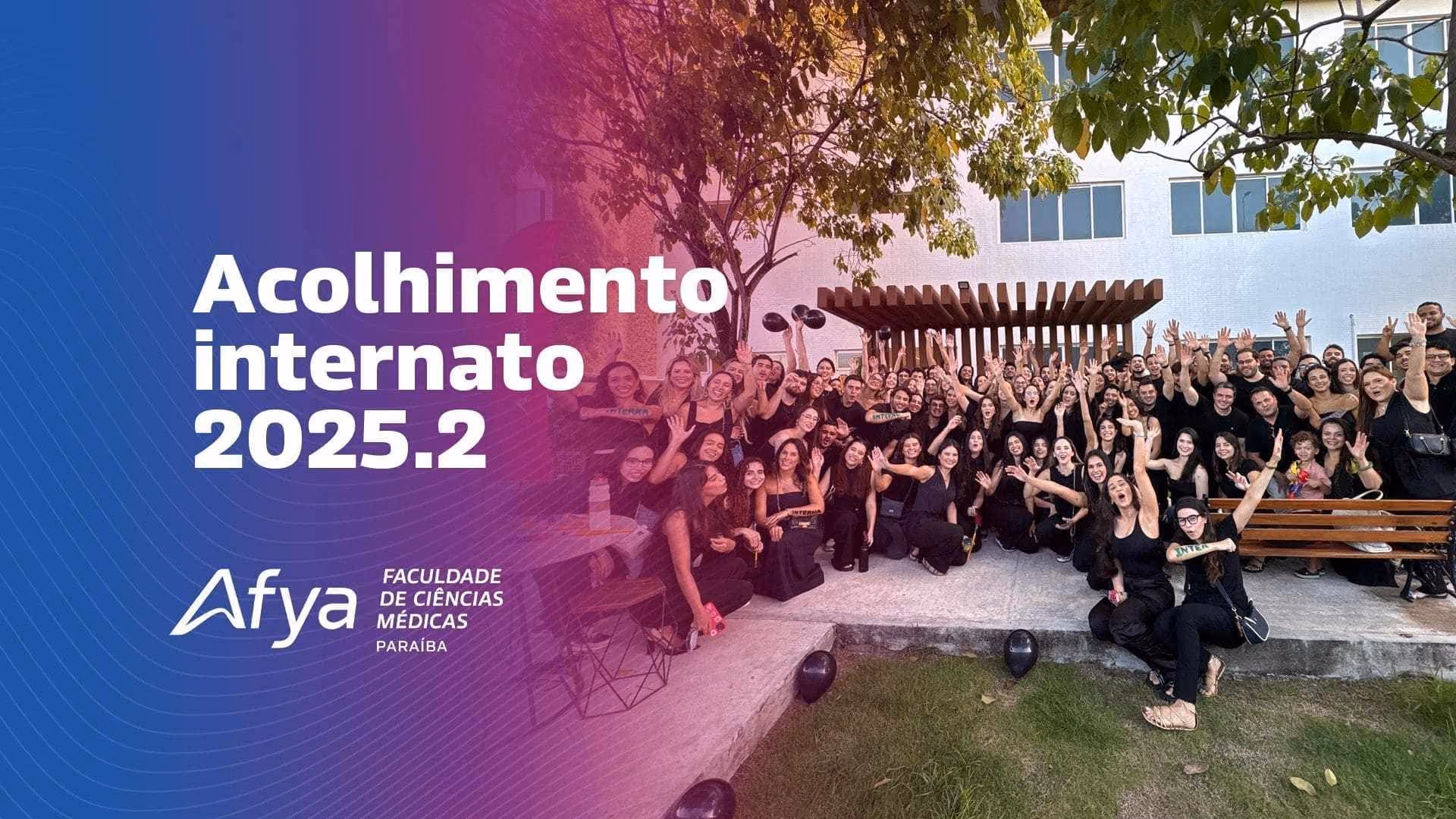 Afya Paraíba realiza acolhimento do Internato 2025.2 com momento de integração e troca entre alunos