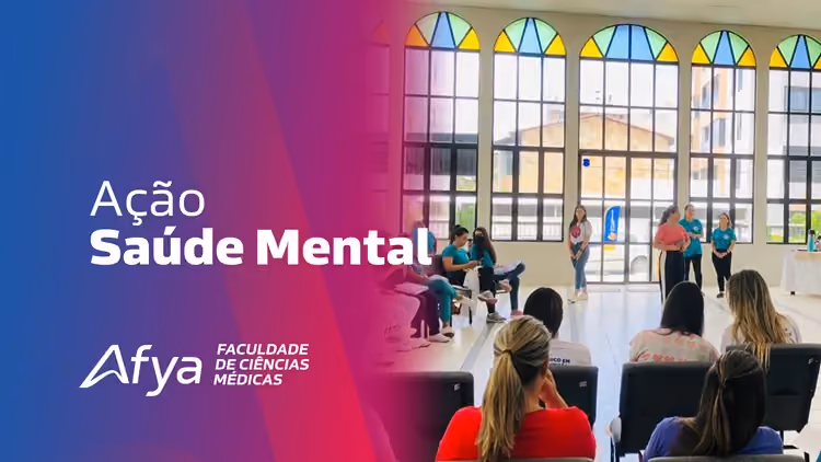 Alunos da Afya Paraíba participam de ação de saúde voltada à Saúde Mental