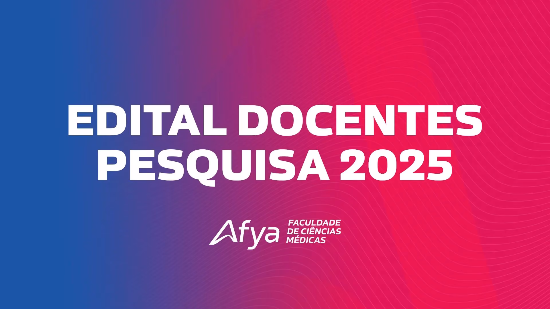 Divulgado o edital de seleção de Projetos de Pesquisa de Docentes