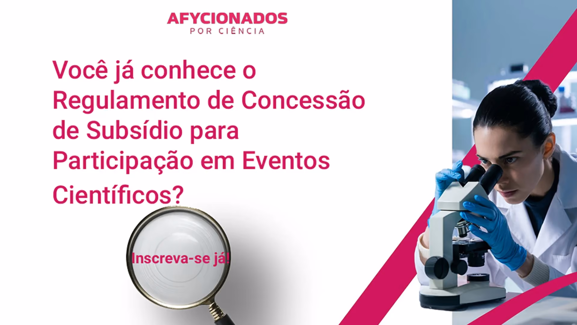 Divulgado o regulamento da edição 2025 do Afycionados por Ciência