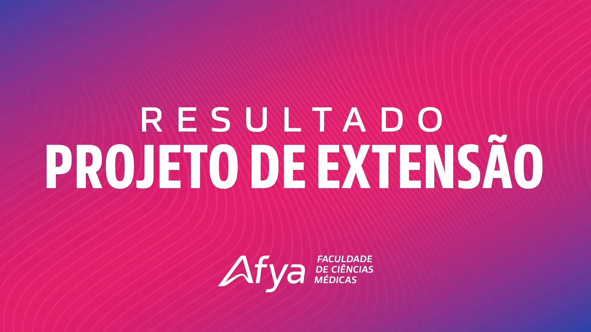 Divulgado o resultado da seleção de Projetos de Extensão de Docentes