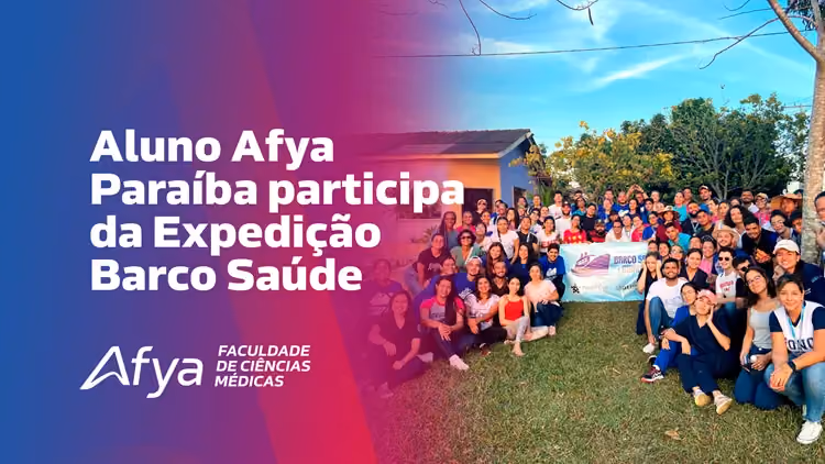 Expedição Barco Saúde 2023 contou com a presença de aluno Afya Paraíba entre os voluntários