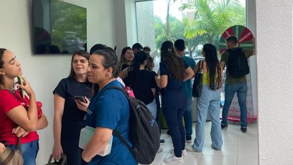 FCMPB/Afya celebra o dia da água realizando dinâmica com os alunos