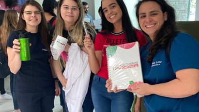 FCMPB/Afya celebra o dia da água realizando dinâmica com os alunos