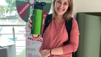 FCMPB/Afya celebra o dia da água realizando dinâmica com os alunos