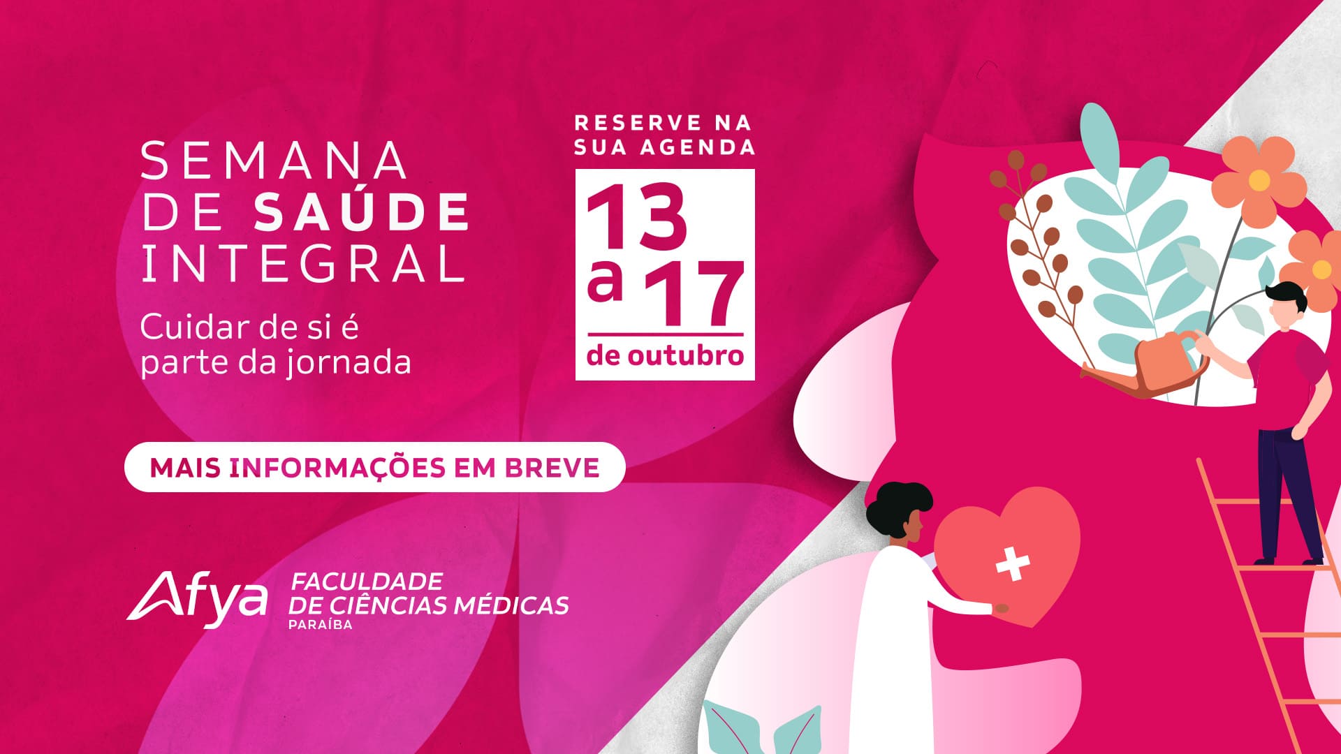 I Semana de Saúde Integral da Afya acontece de 13 a 17 de outubro