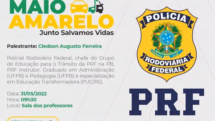 Palestra ‘ Maio Amarelo: juntos salvamos vida’