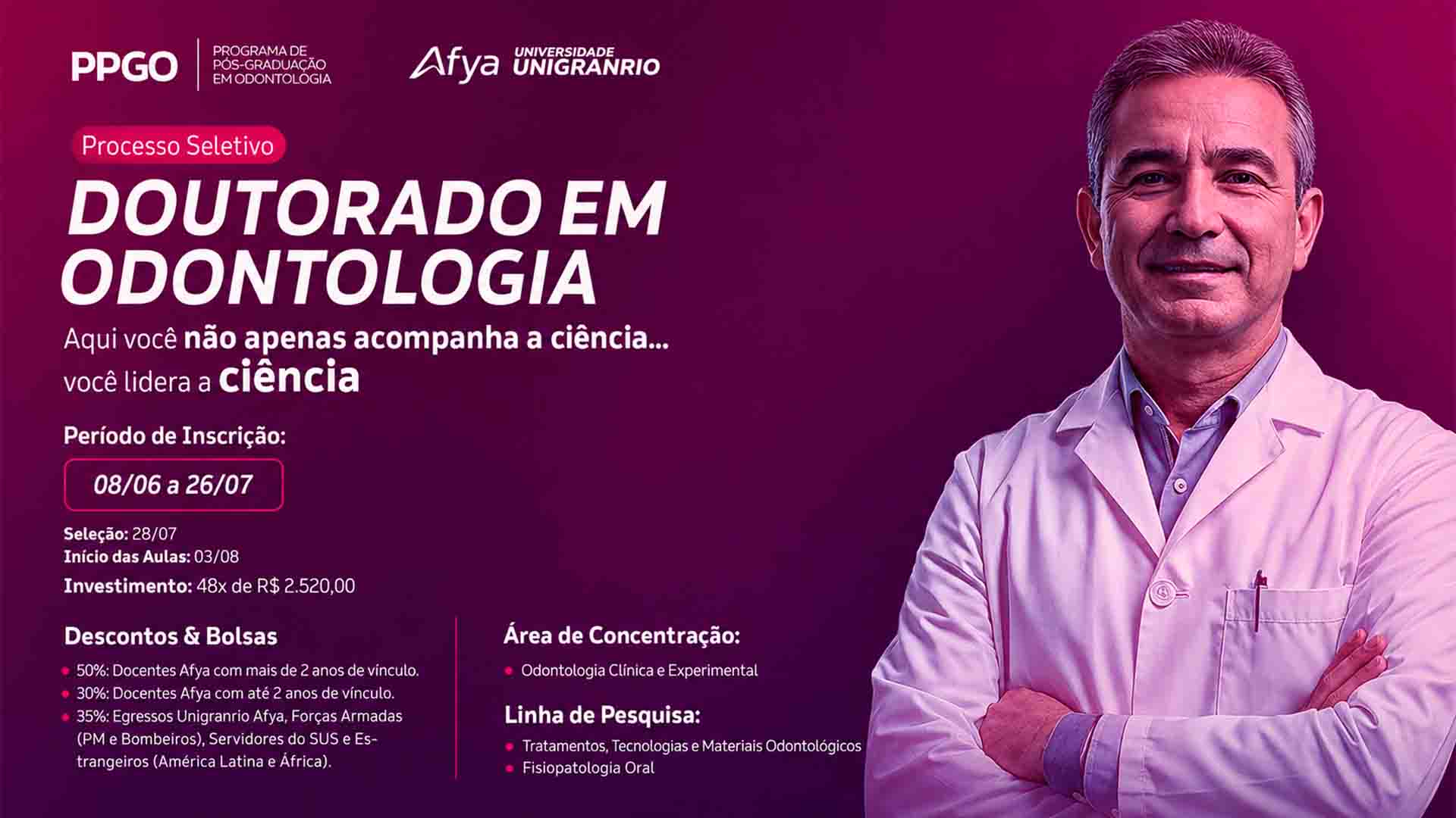 Edital de doutorado em odontologia