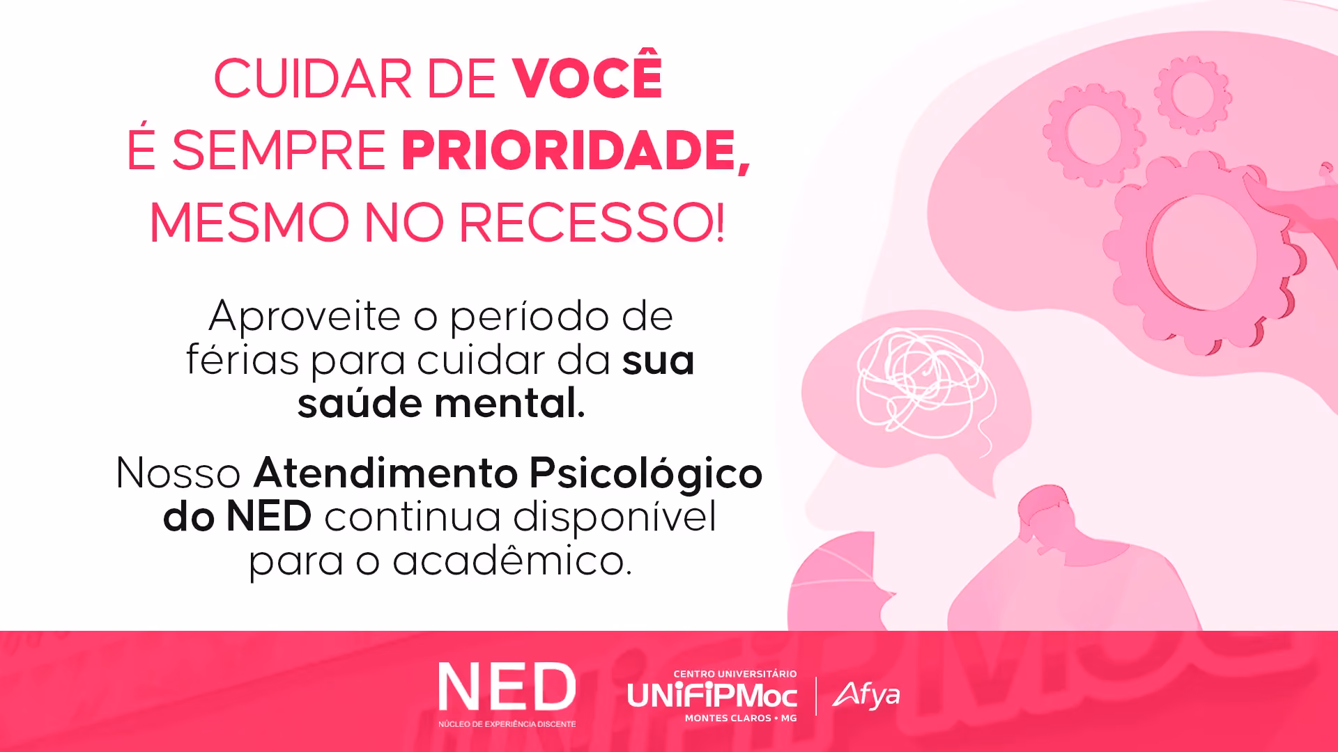 Atendimento Psicológico para acadêmicos durante o recesso