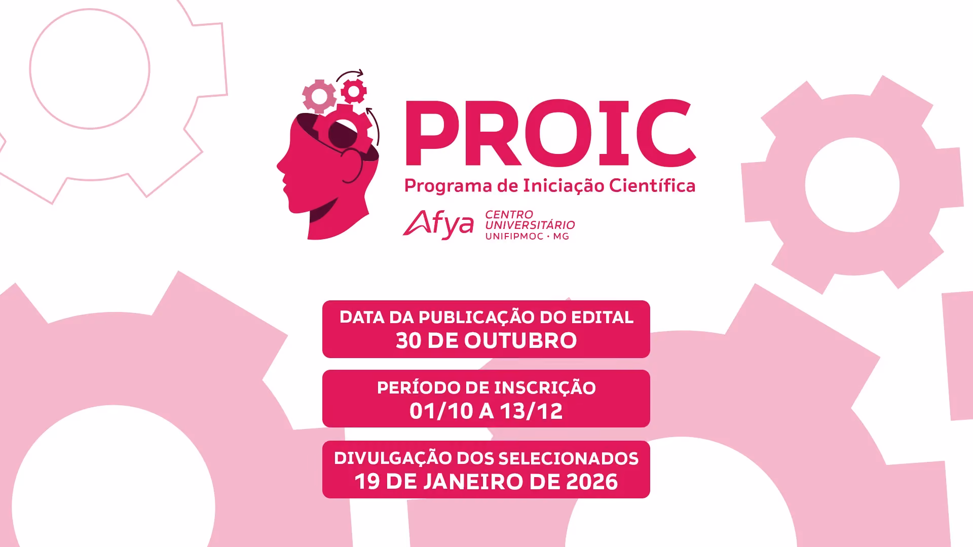 Programa de Iniciação Científica 2026