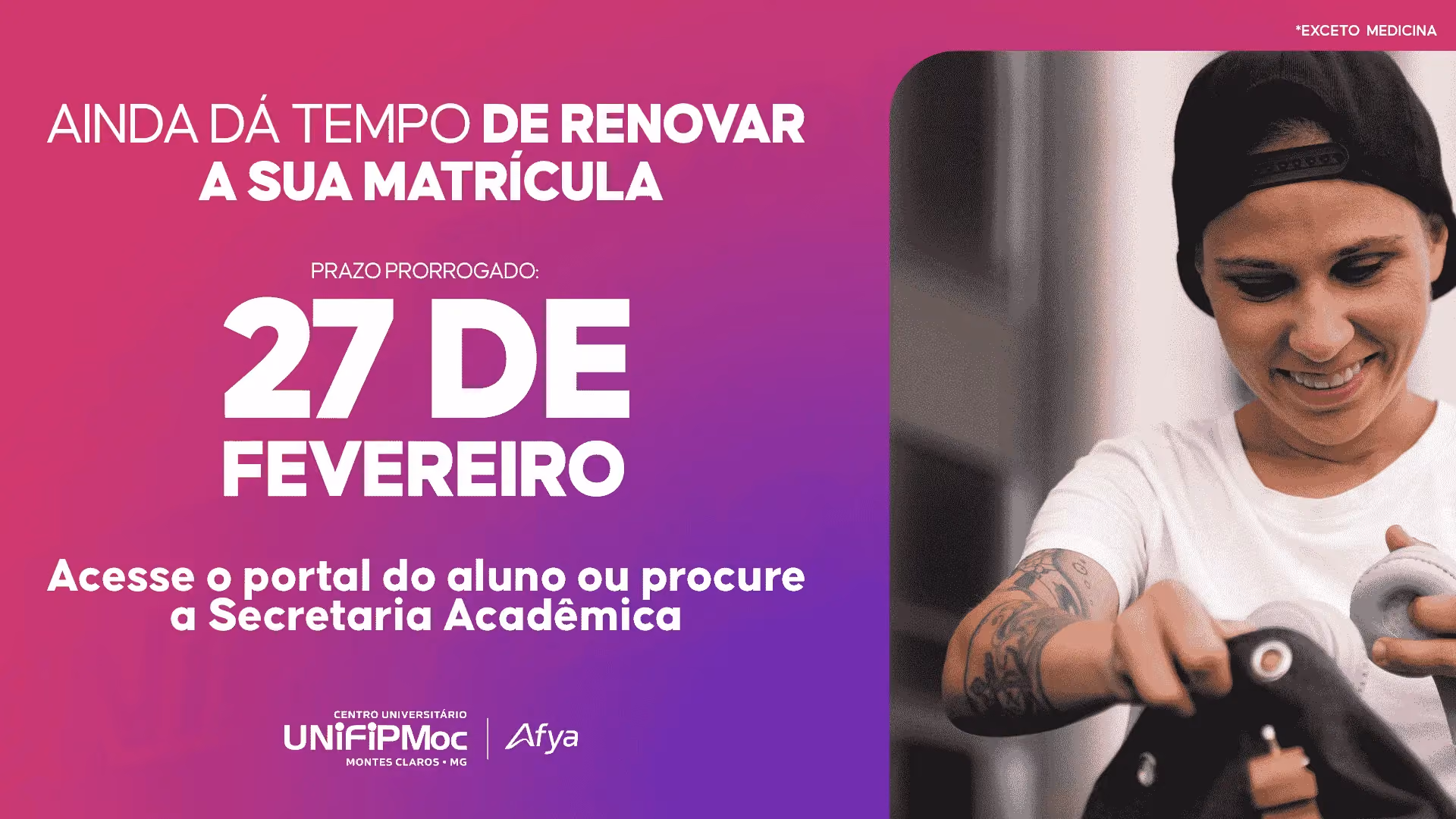Rematrícula 2025.1: prazo estendido