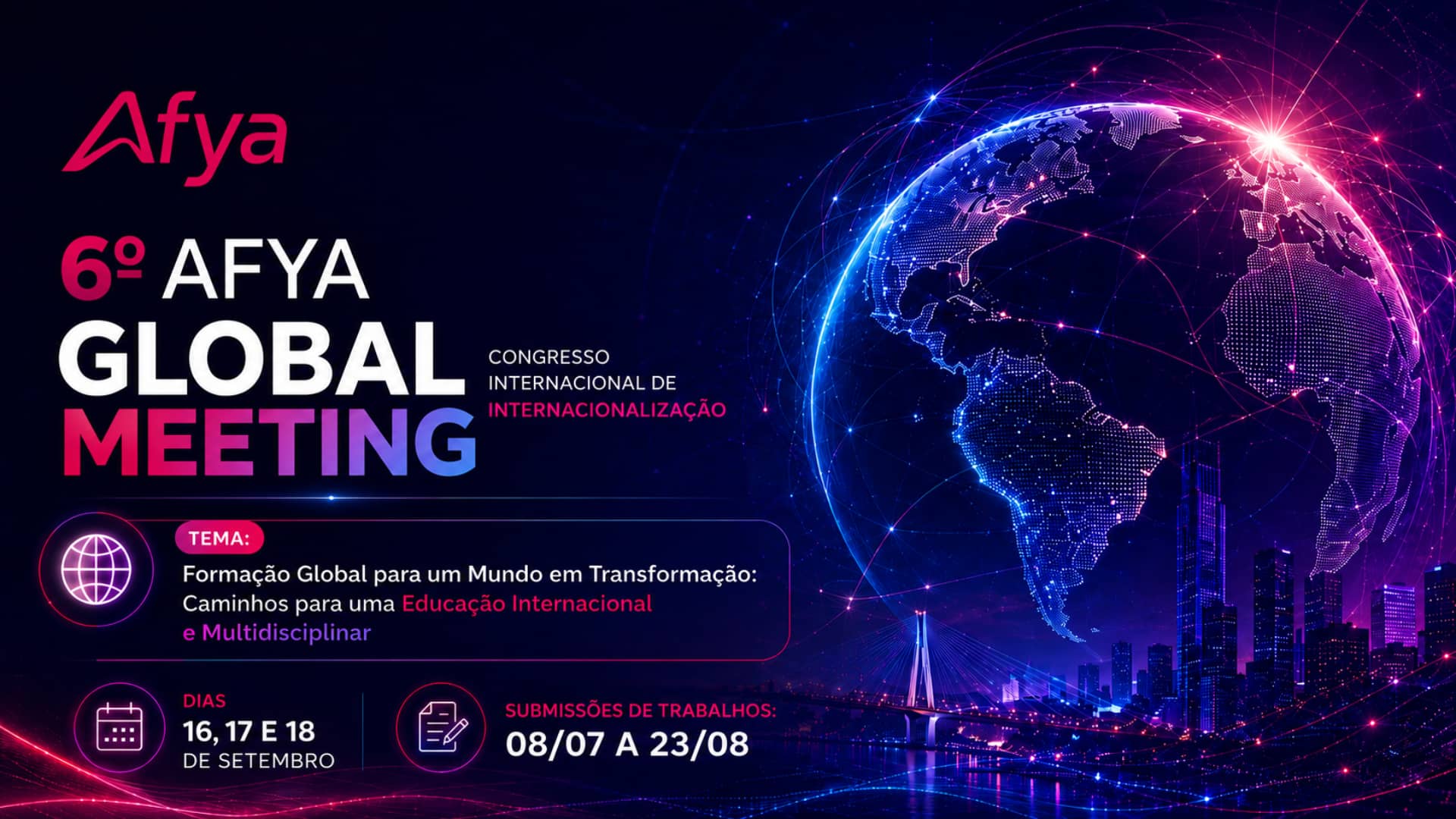 Afya abre inscrições para o 6º Afya Global Meeting