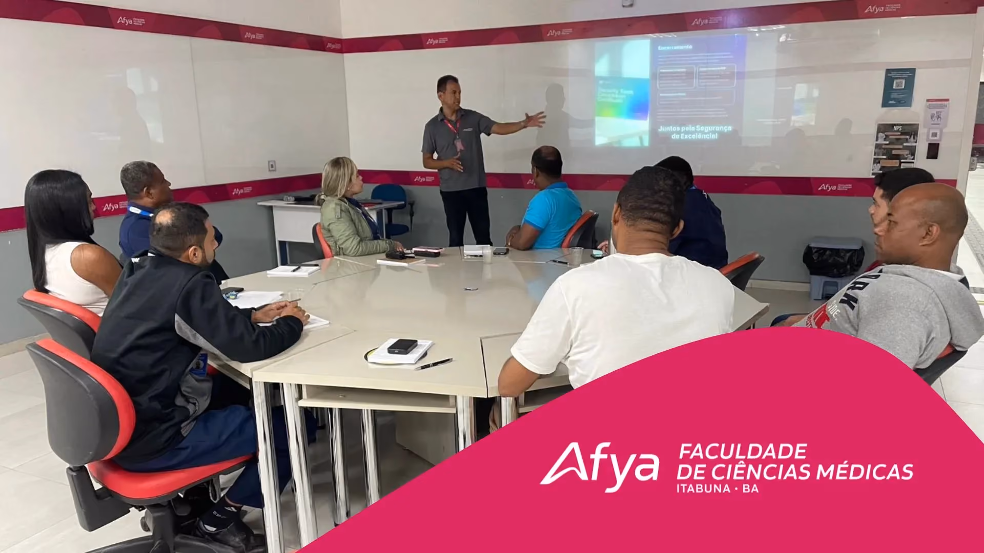 Afya Itabuna promove treinamento de segurança patrimonial e reforça compromisso com ambiente acolhedor e protegido.