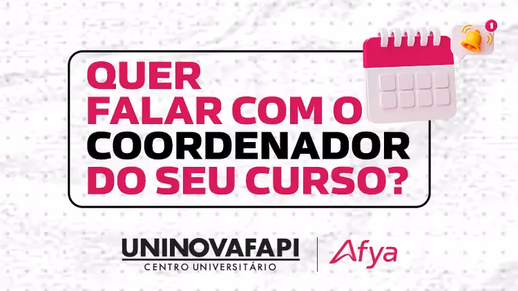 Agora você tem um canal direto com a coordenação do seu curso!