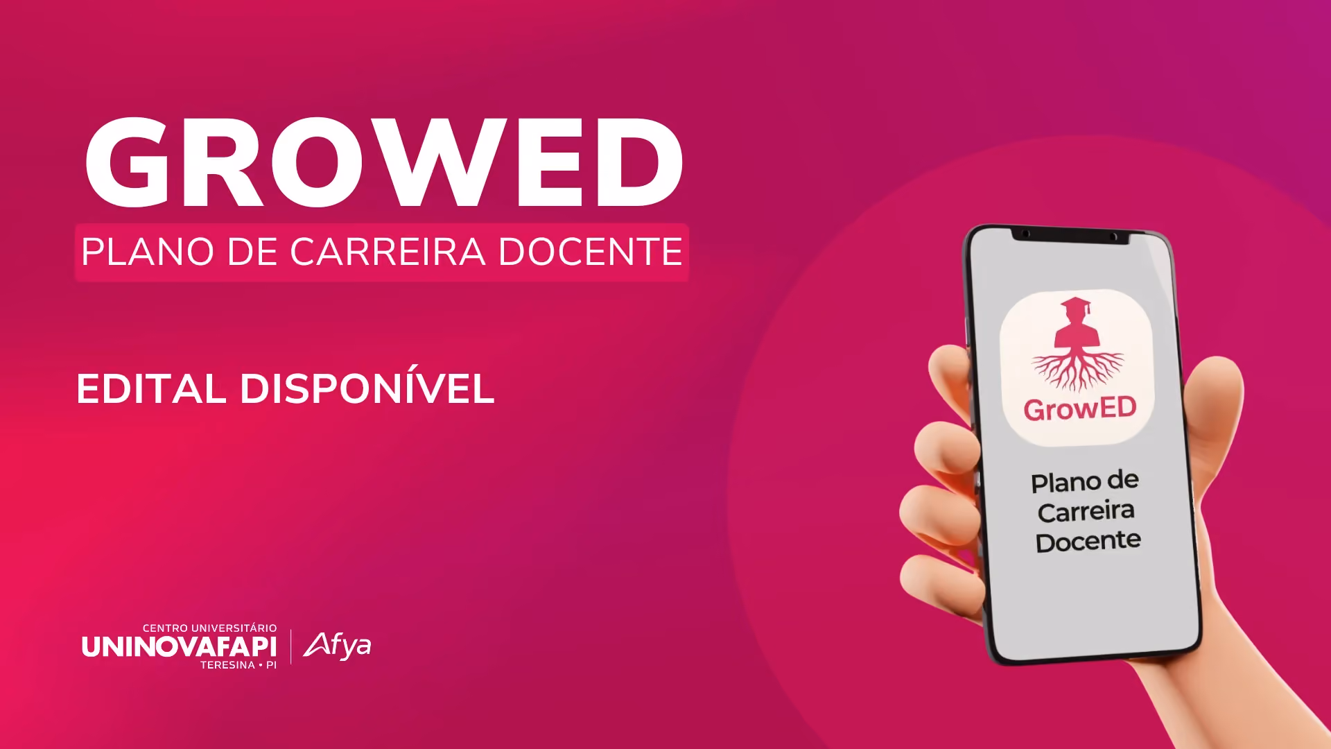 GrowED: Novo sistema de apoio ao Plano de Carreira Docente.