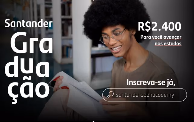Inscrições abertas para o Programa Santander Graduação