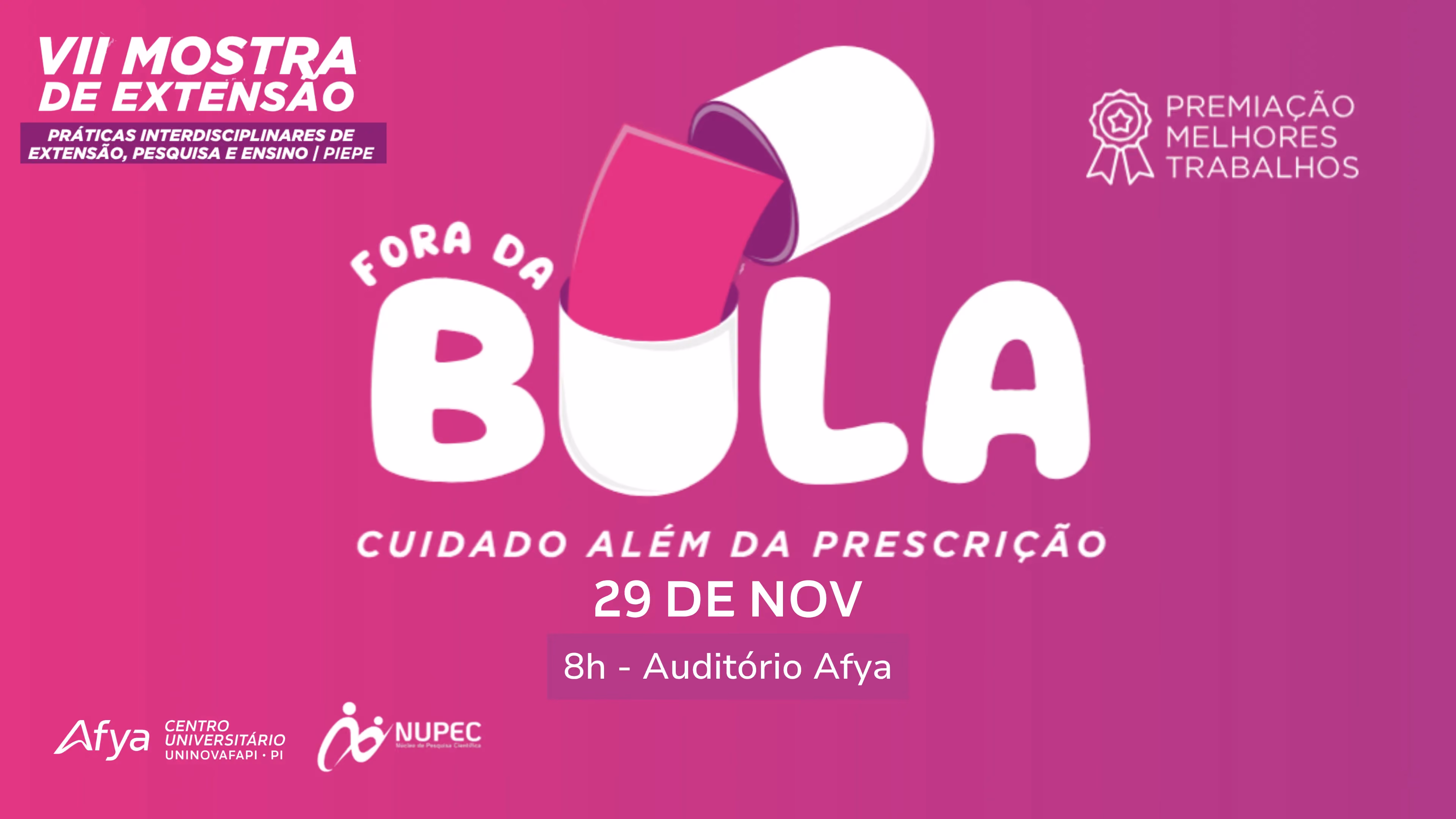 VII Mostra de Extensão celebra o cuidado além da prescrição