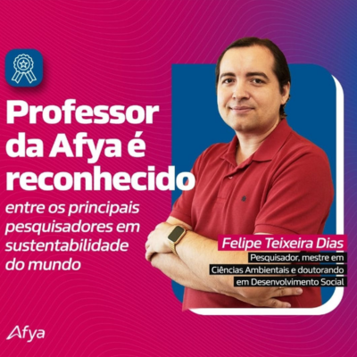 Professor da Afya é reconhecido entre os principais pesquisadores em sustentabilidade do mundo