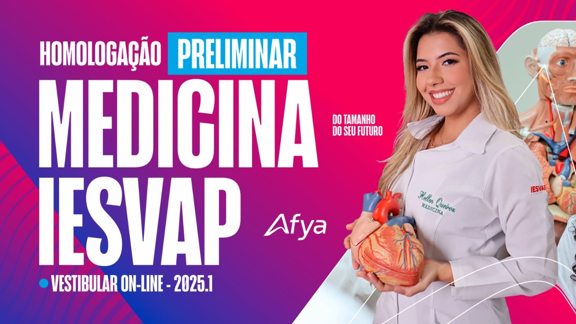Homologação preliminar das inscrições prova online Medicina 2025.1