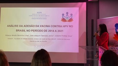 ACADÊMICA DO 6º PERÍODO DO CURSO DE MEDICINA DA FAHESP/IESVAP, DA XXIX JORNADA PIAUIENSE DE GINECOLOGIA E OBSTETRÍCIA ORGANIZADA PELA SOPIGO E FEBRASGO