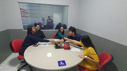 AUDIÊNCIAS SIMULADAS DE MEDIAÇÃO E CONCILIAÇÃO, COM A PARTICIPAÇÃO DA TURMA DO 3º PERÍODO