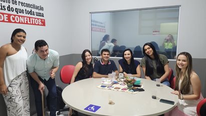 AUDIÊNCIAS SIMULADAS DE MEDIAÇÃO E CONCILIAÇÃO, COM A PARTICIPAÇÃO DA TURMA DO 3º PERÍODO