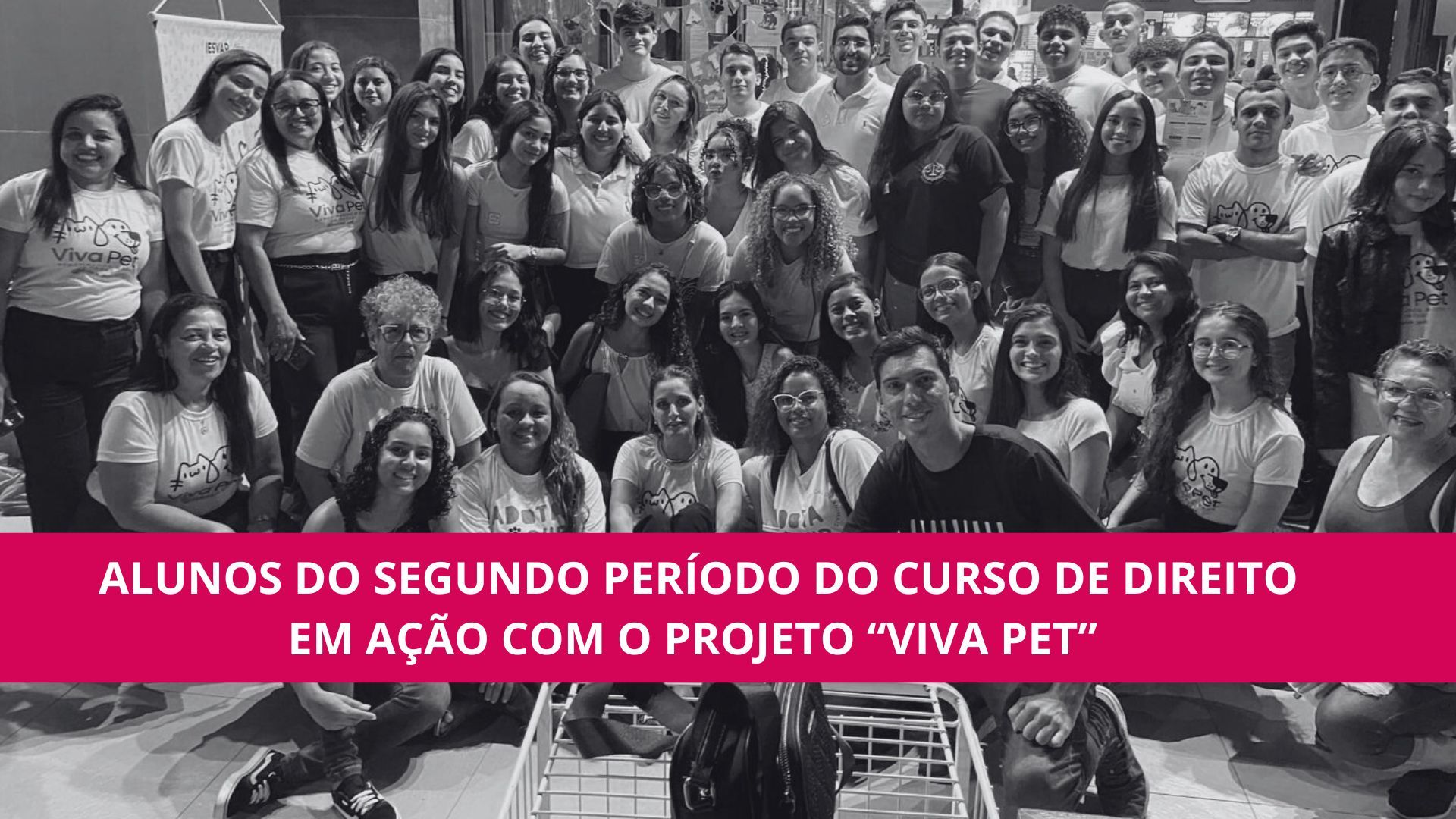 Alunos do segundo período do Curso de Direito em ação com o projeto “Viva pet”