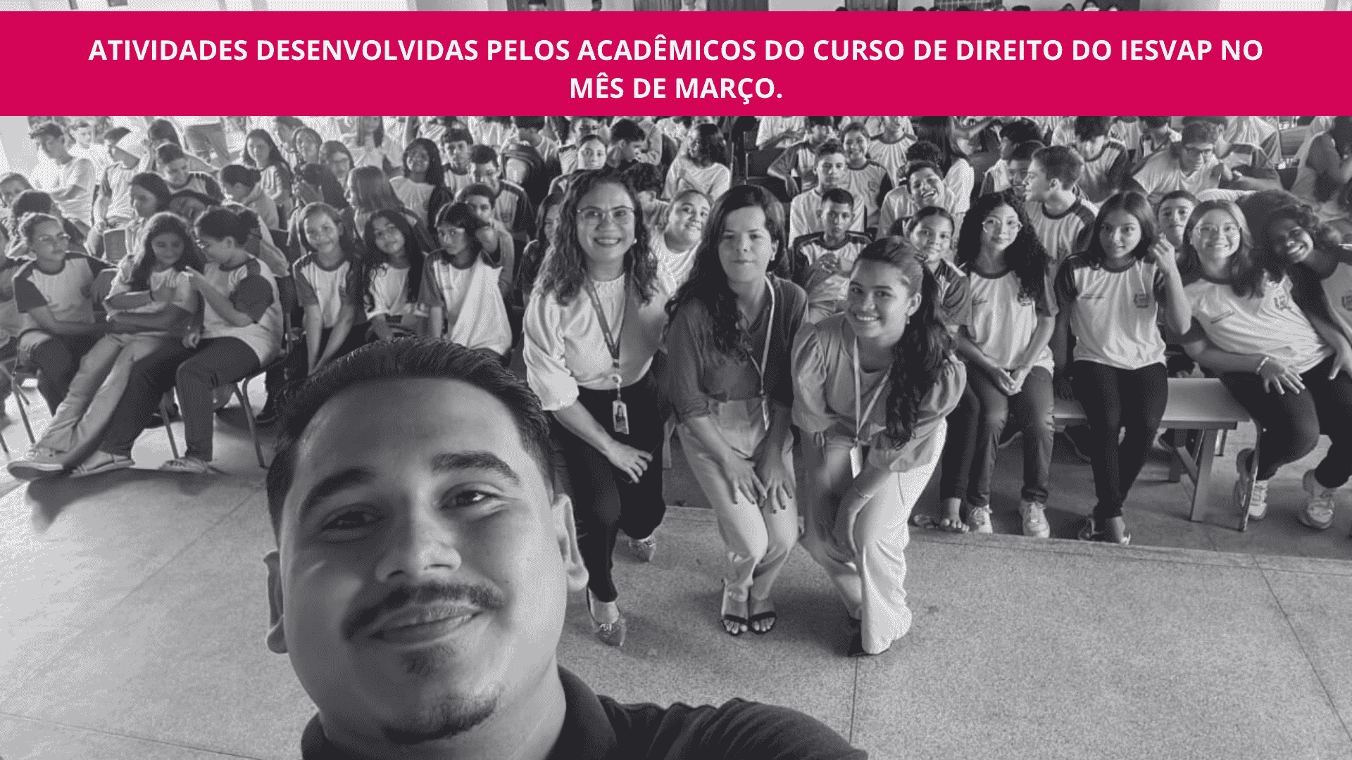 Atividades desenvolvidas pelos acadêmicos do curso de DIreito do iesvap no mês de março.