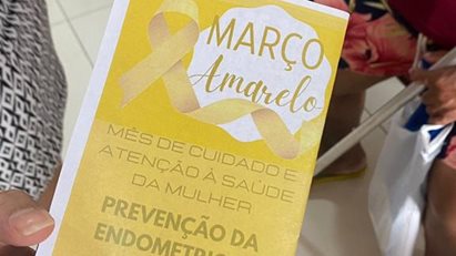 Ação de sensibilização do MARÇO – Azul e Lilás no ambulatório do IESVAP com a Liga Acadêmica de Patologia e Histologia do Delta do Parnaíba
