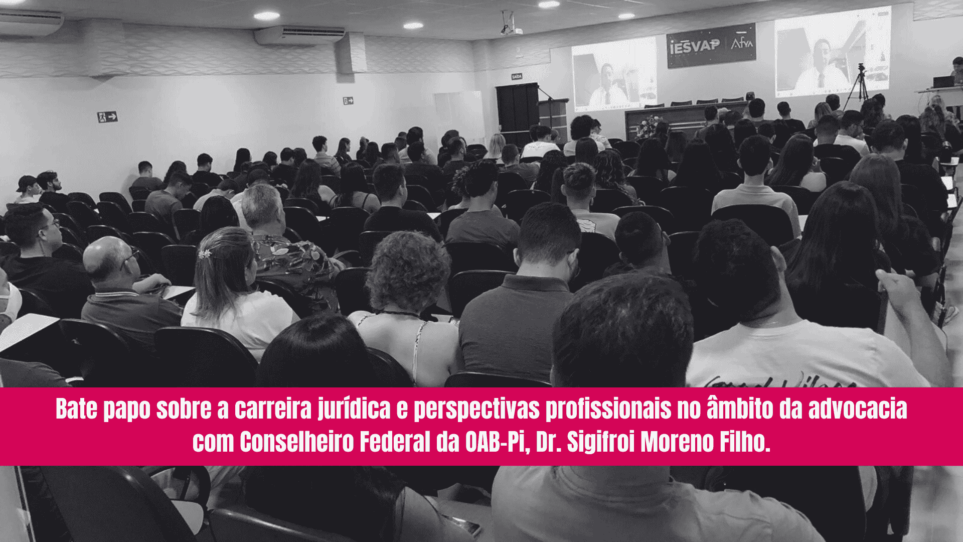 Bate papo sobre a carreira jurídica e perspectivas profissionais no âmbito da advocacia com Conselheiro Federal da OAB-Pi, Dr. Sigifroi Moreno Filho.