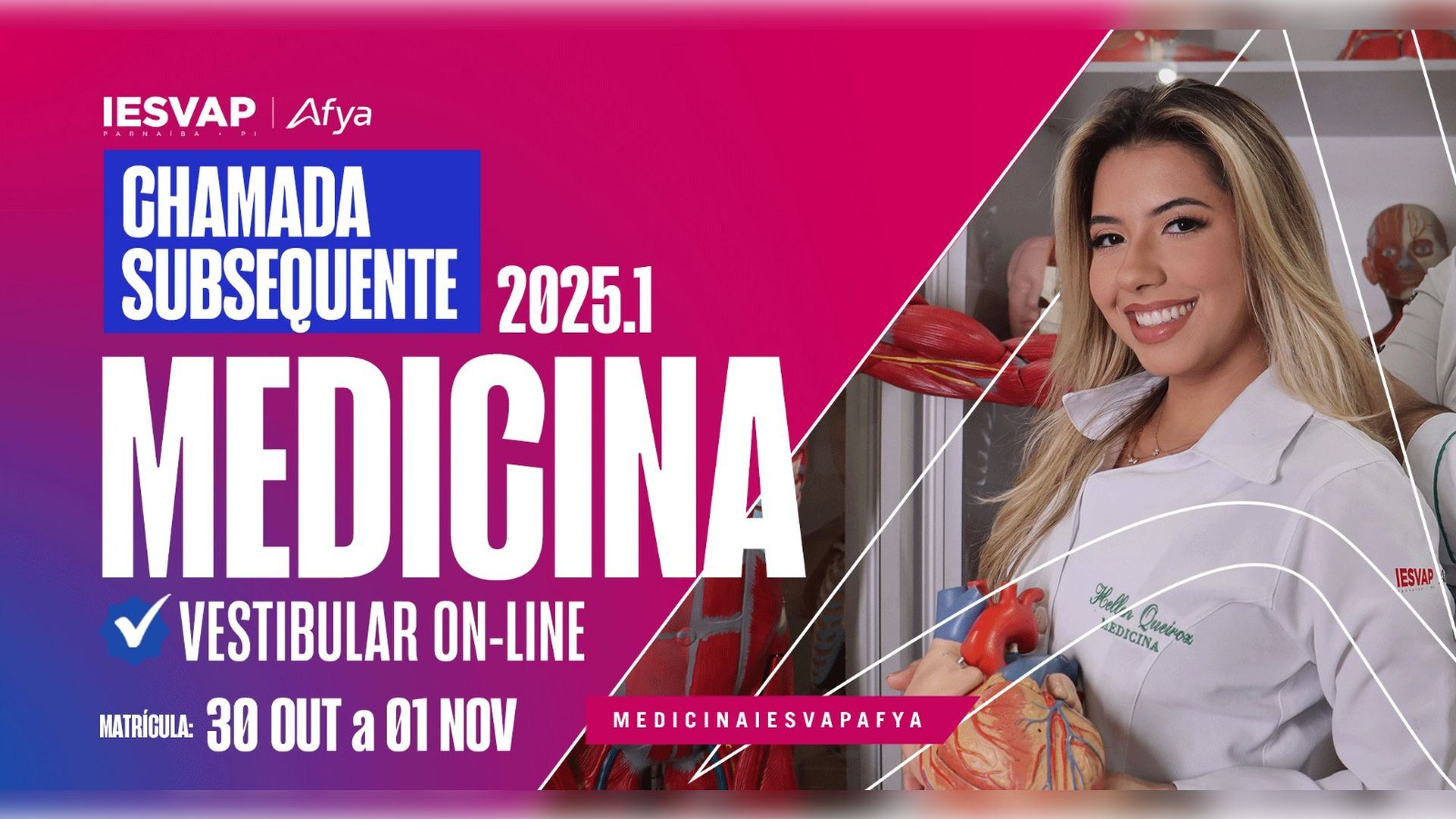 Chamada subsequente PS de Medicina 2025.1 - Modalidade online